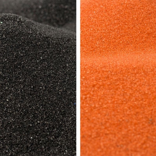 Halloween Orange and Black Colored Sand Bundle - 10 lbs.